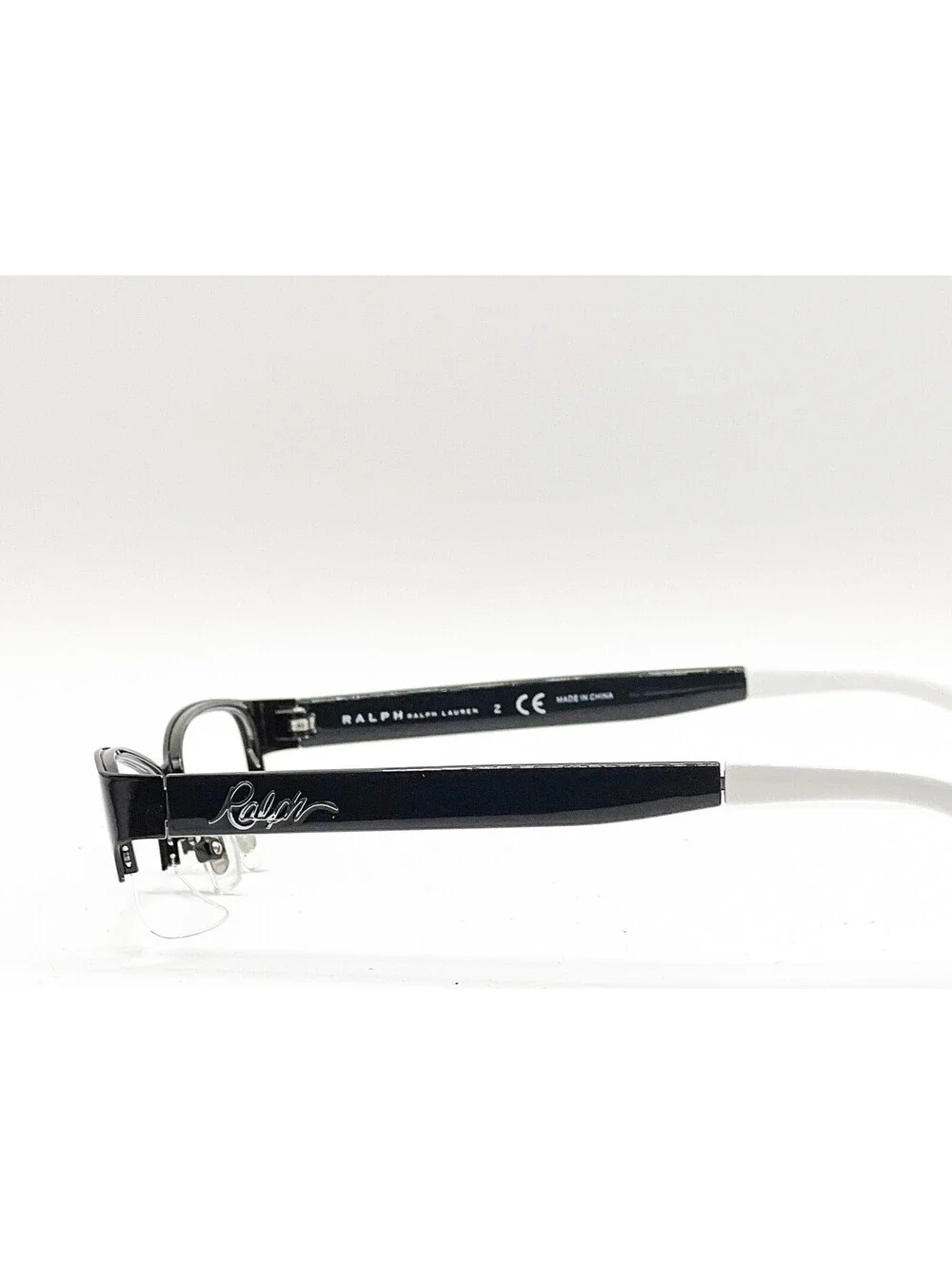 Ralph Lauren RA6042 131 Shiny Black Semi Rimless Authentic Eyeglass Frames 52-17